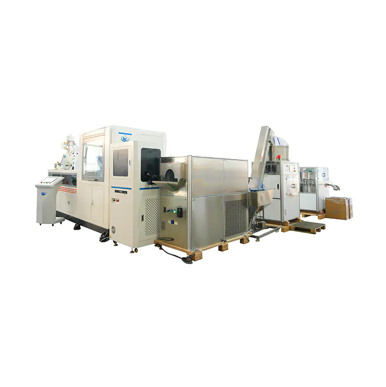 Cap compression moulding machine
