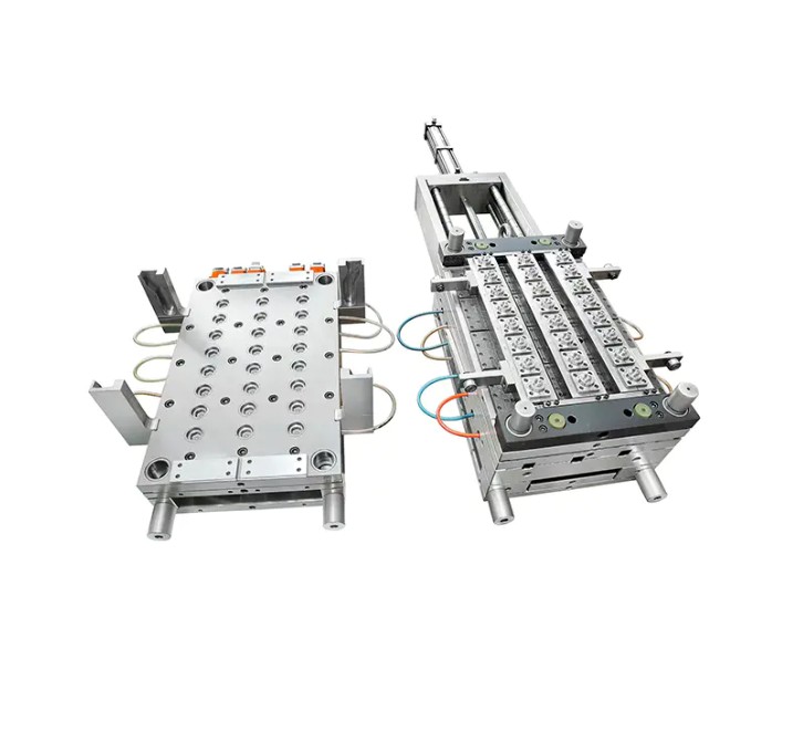 Plastic cap compression molding machine